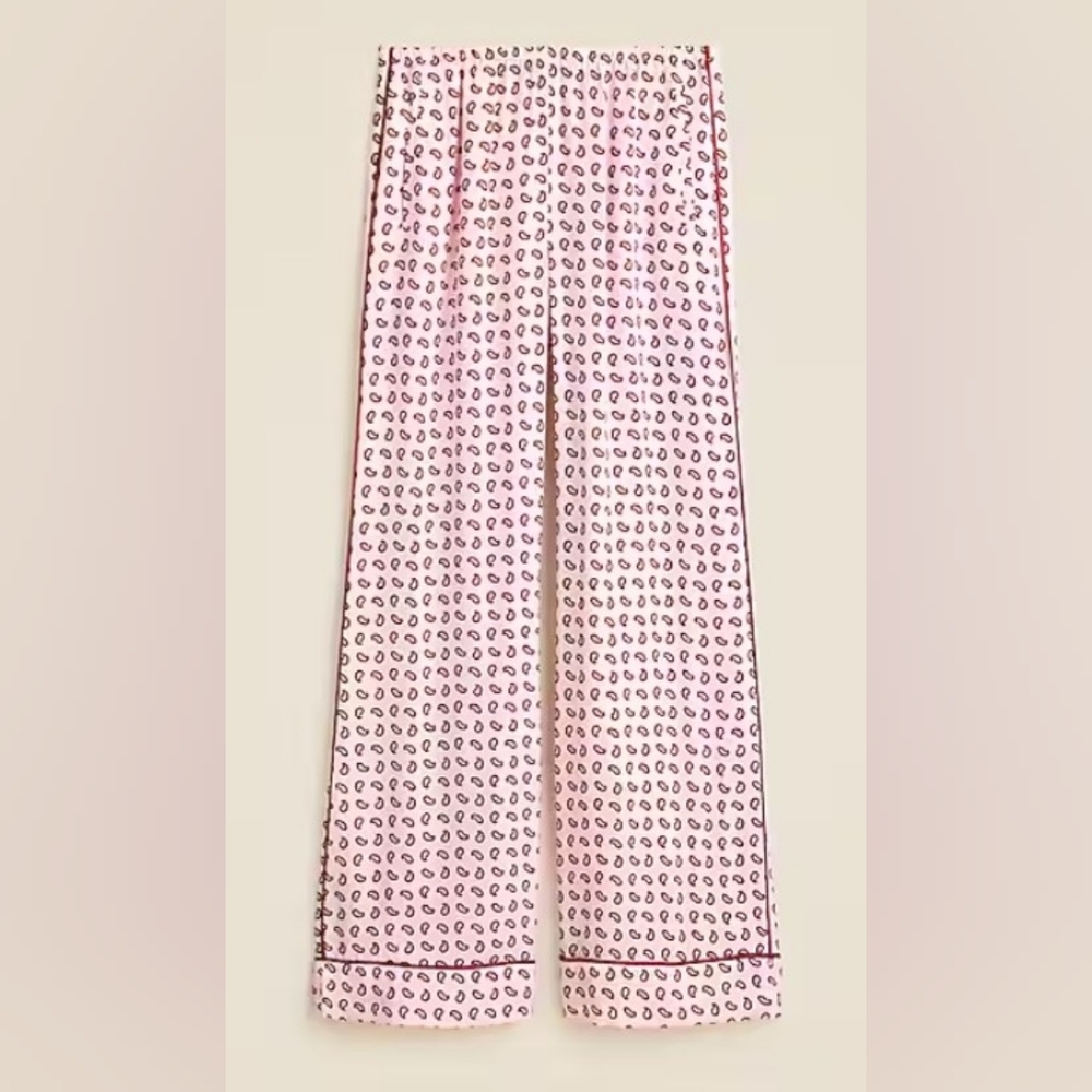 J. Crew Cosmo Cuffed Pant Paisley Print Wide-Leg Pants - NWT